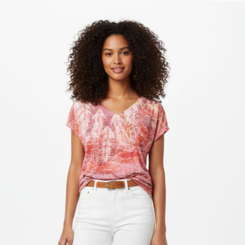 Romeo & Juliet Orange Short Sleeve Graphic Print‎ Tee Shirt L NEW